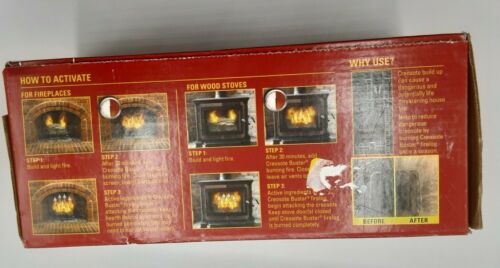 Lot of 3 Pine Mountain Creosote Buster Chimney Cleaning Safety Firelog - Fresh Stock Dated December 2025