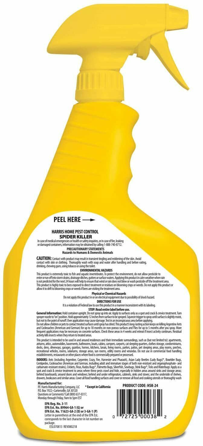 Harris Spider Killer, 32oz Spray New - Fresh Stock Dated December 2025