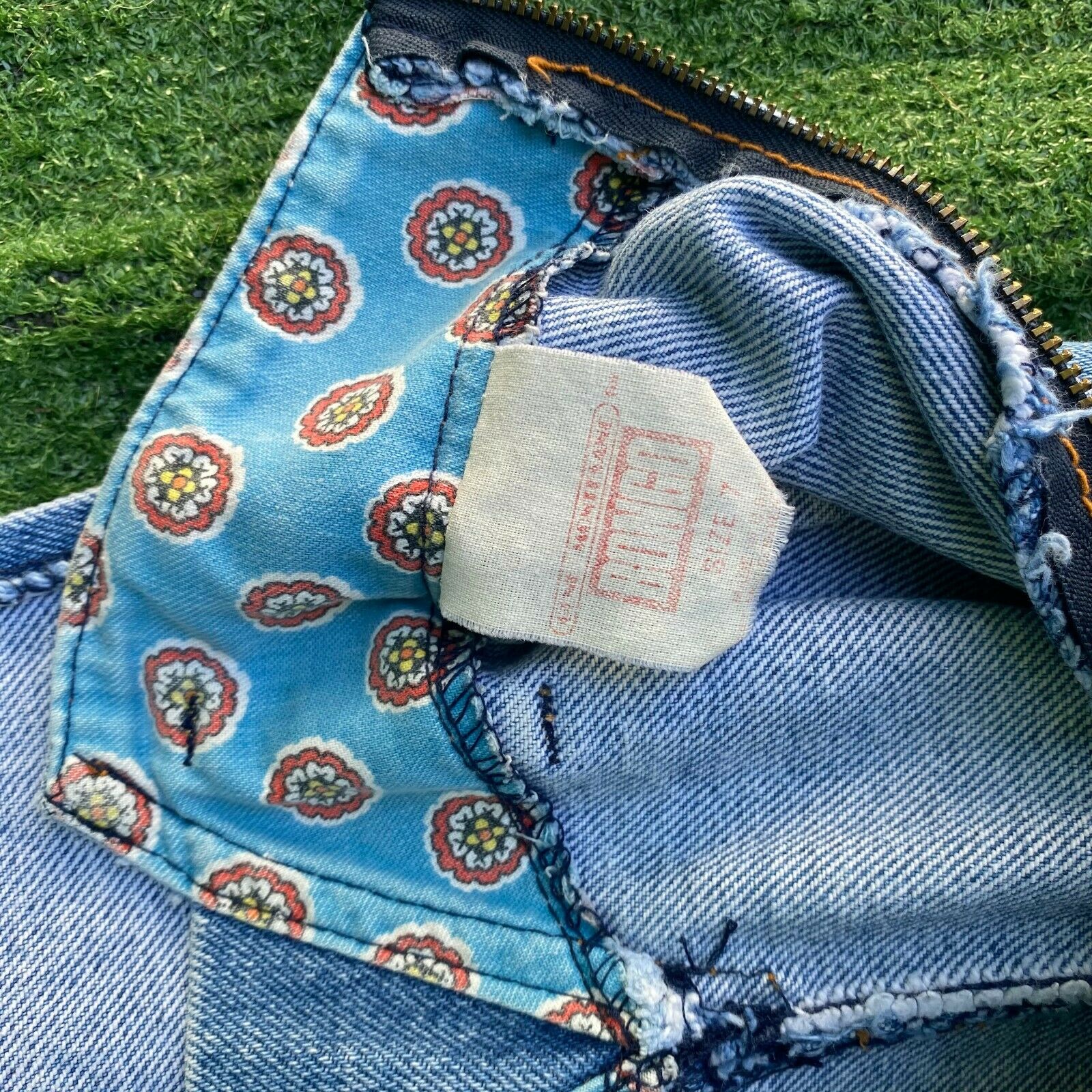 VTG 80s Bongo long jean skirt  medium Wash Denim Modest USA sz 26