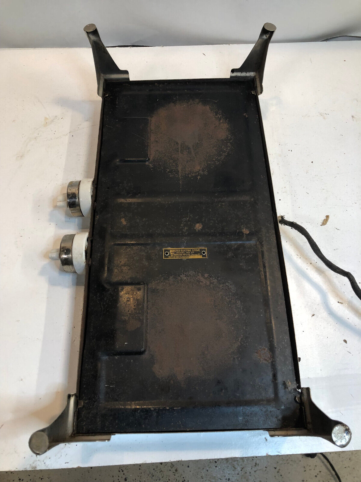 Table Top Double Burner Bersted Electric Stove Model 27 - Fresh Stock Dated February 2026