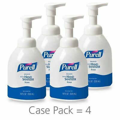 Purell 5792-04 Advanced Hand Sanitizer Foam, 535Ml Pump Bottle, Pk4 - Fresh Stock Dated February 2026