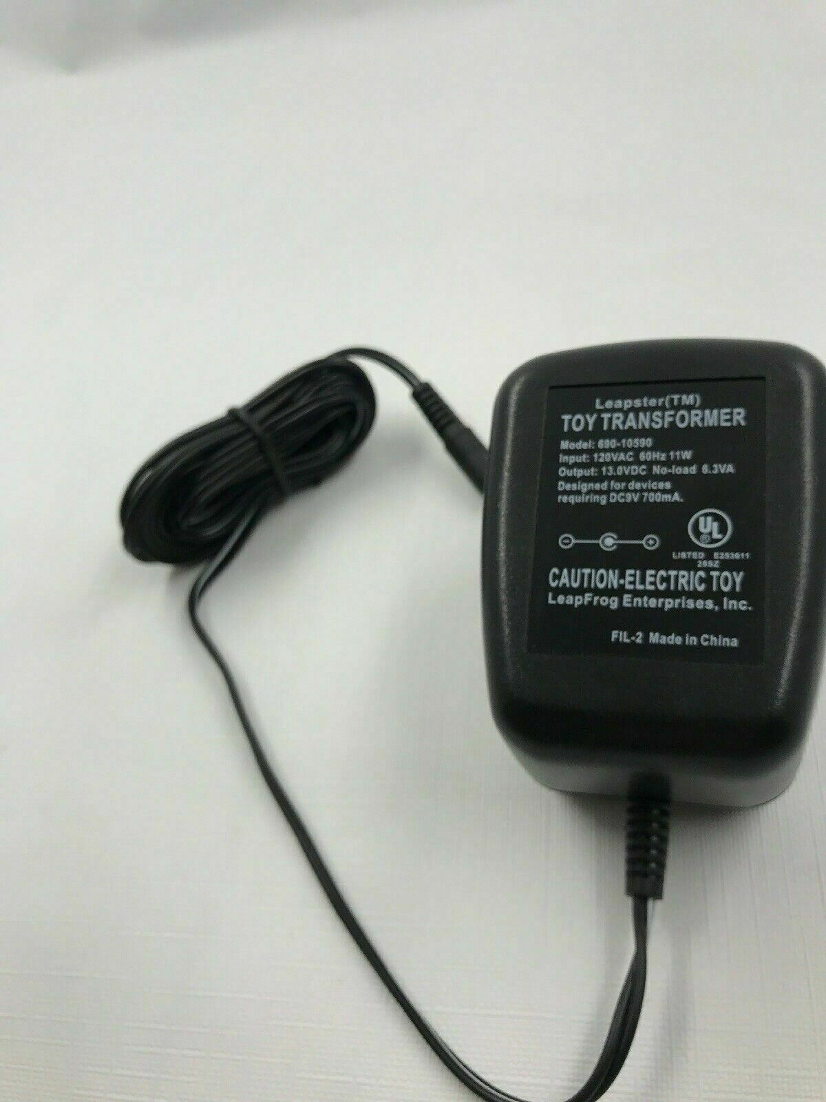 Leapster Leapfrog 690-10590 Toy Transformer AC Adapter Charger Output 13V - Fresh Stock Dated February 2026