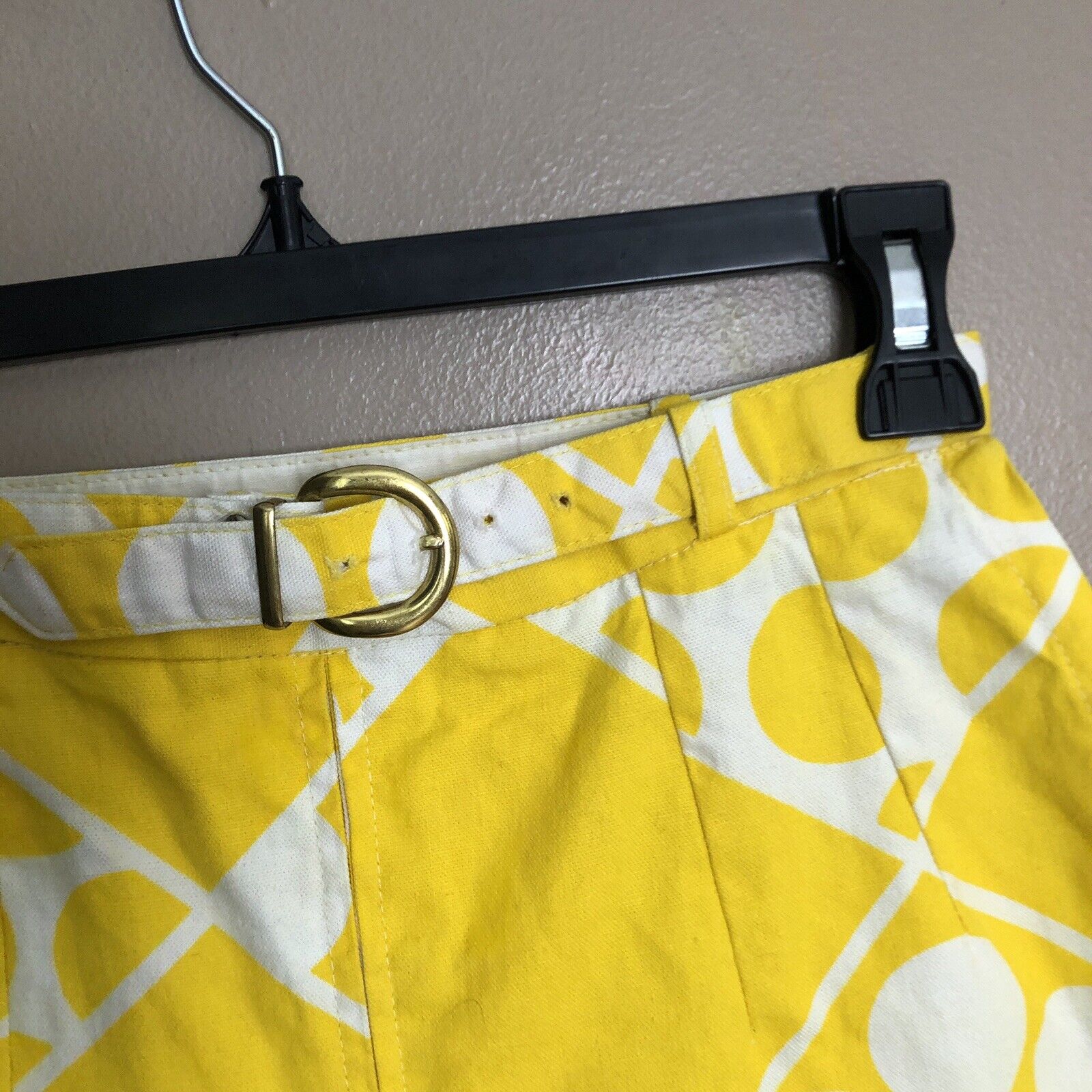 VTG 60s Seaton Hall MOD Geometric Op Art Print Skort Shorts Mini Skirt XXS/XS - Fresh Stock Dated March 2026