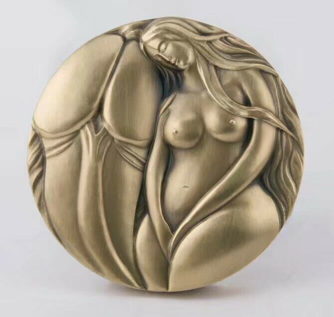 2010 China 80mm Bi-Metallic (Brass and Copper) Medal - Thought of Love - Fresh Stock Dated February 2026