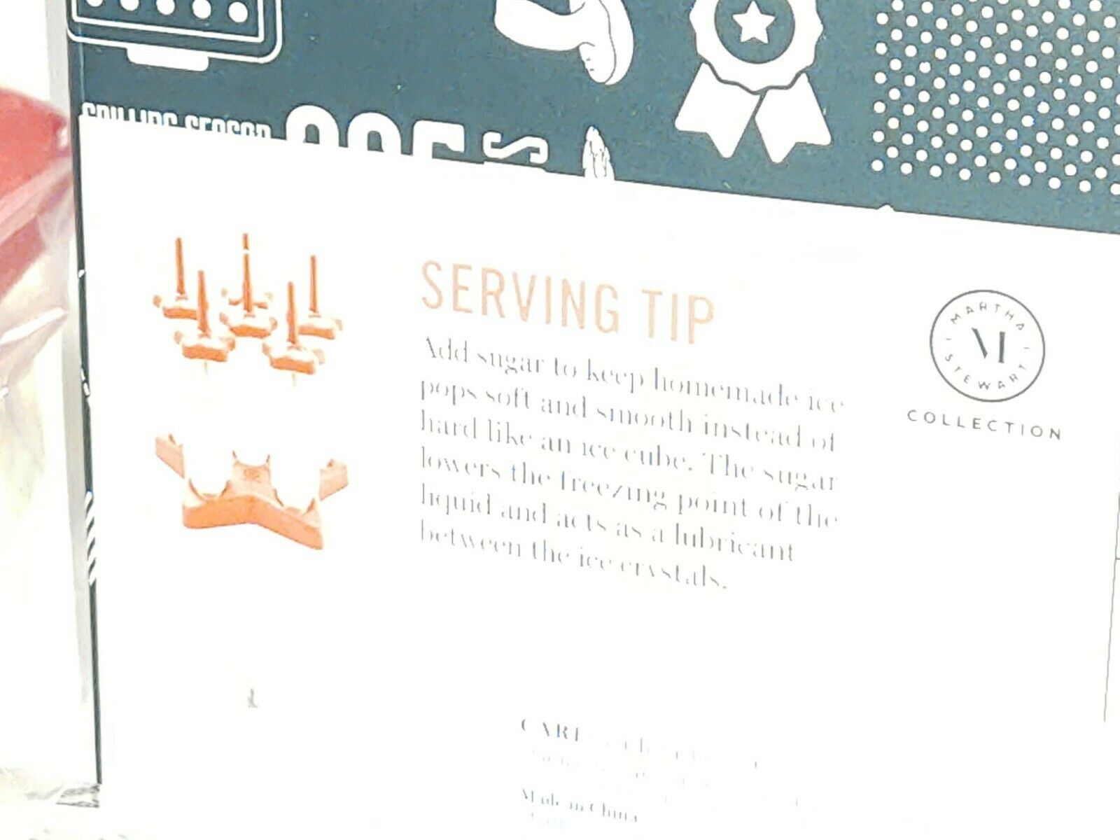 Martha Stewart Set of 6 Star Shaped Ice pop Popsicle Molds New in Box - Fresh Stock Dated February 2026