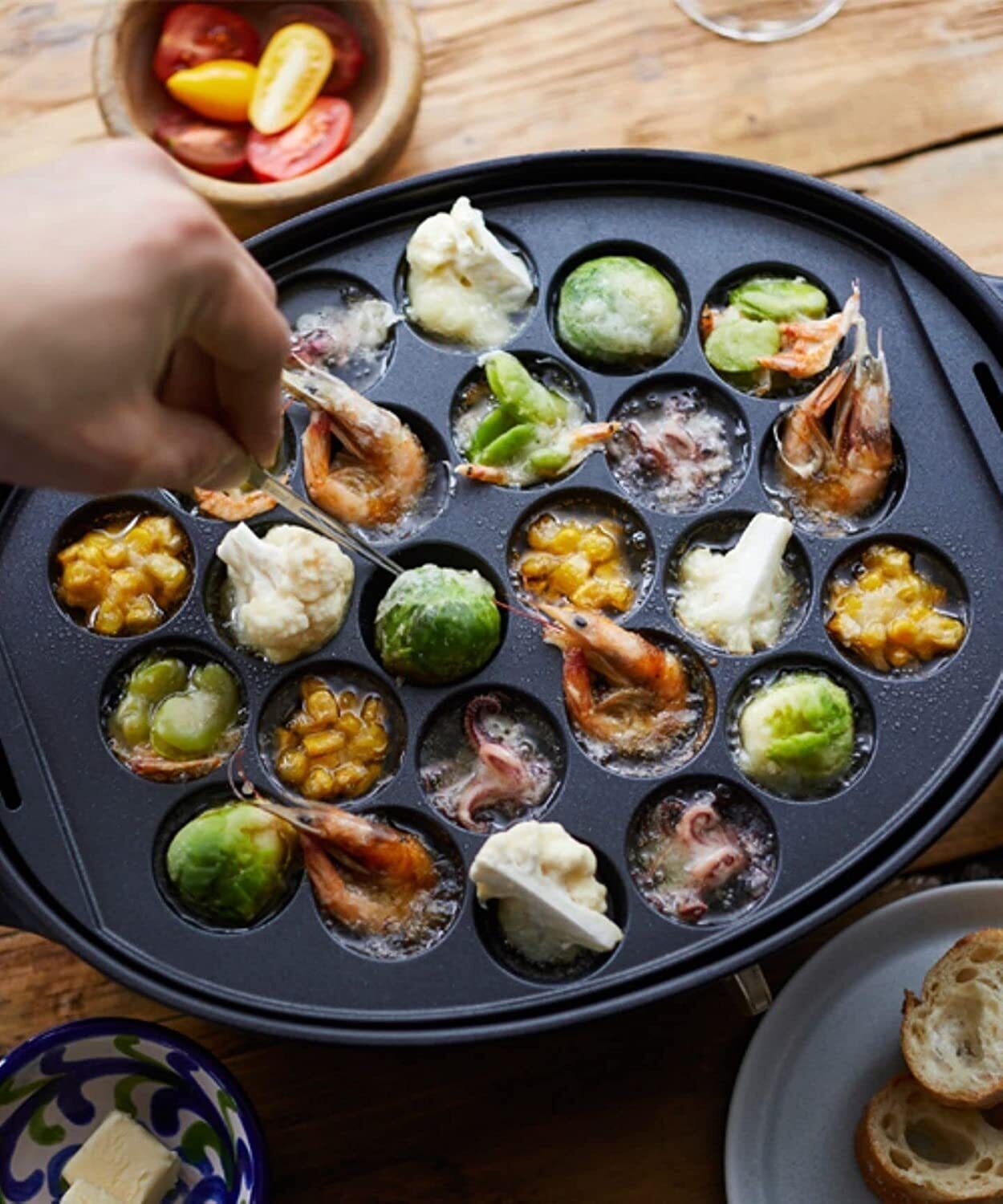 BRUNO BOE053-BK Oval Hot Plate Body 3 types (Takoyaki Deep Pot Flat) AC100V F/S - Fresh Stock Dated February 2026