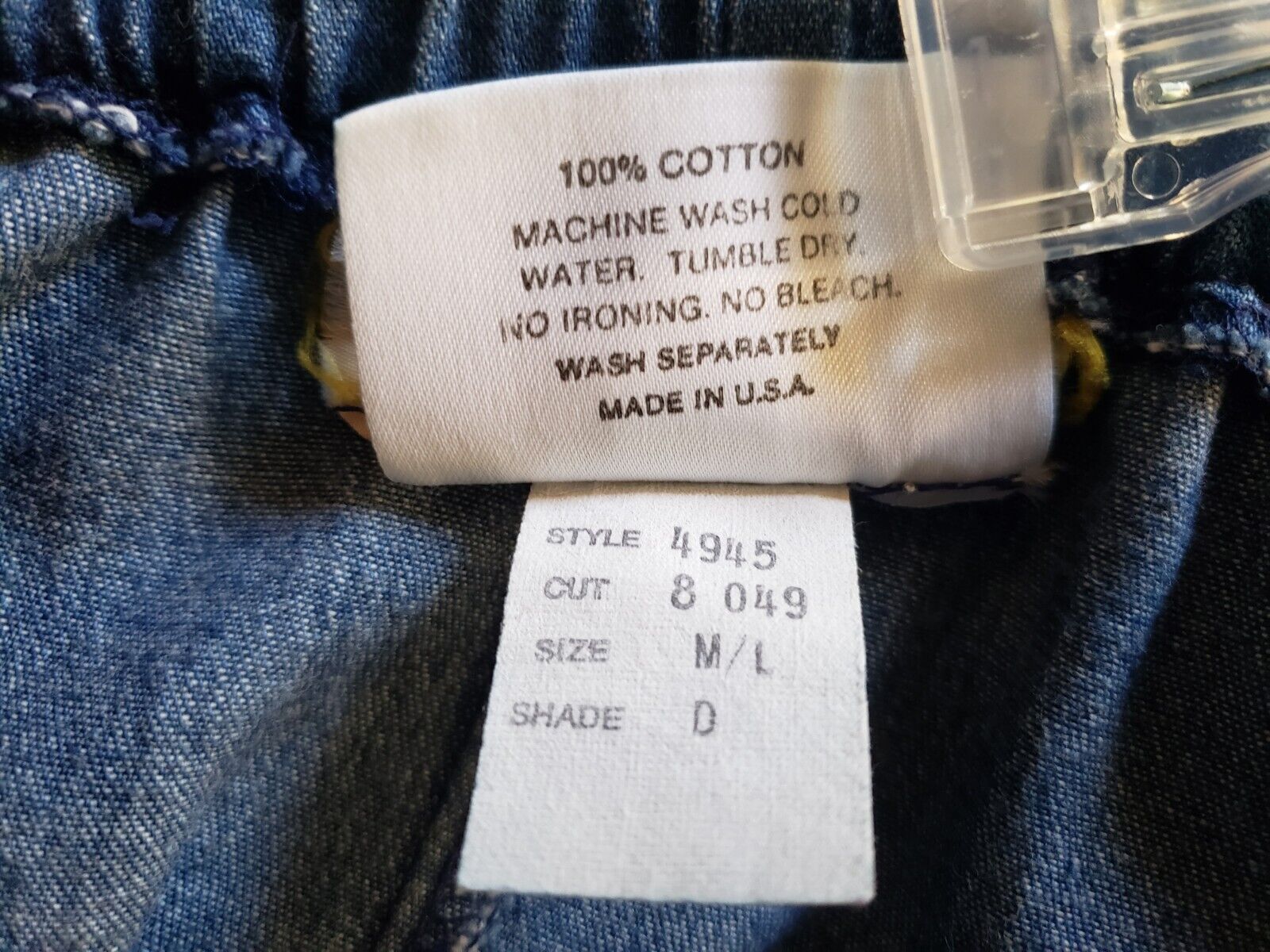 VTG GENE EWING BIS Vintage 80s Blue Denim Midi Skirt California Sunwash Womens - Fresh Stock Dated March 2026