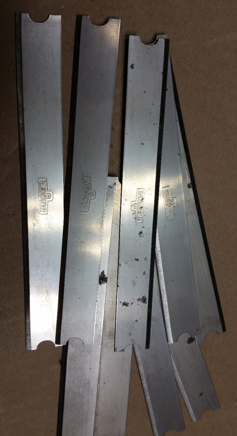 Unger 9 Count Floor Scraper Blade: 6 in Squeegee Carbon Steel - Fresh Stock Dated February 2026