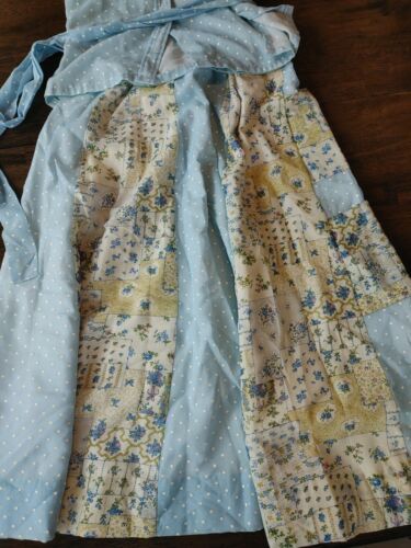 Vintage 70s boho hippie Chessa Davis Dotted Floral Maxi Skirt and Shirt Size Med - Fresh Stock Dated December 2025