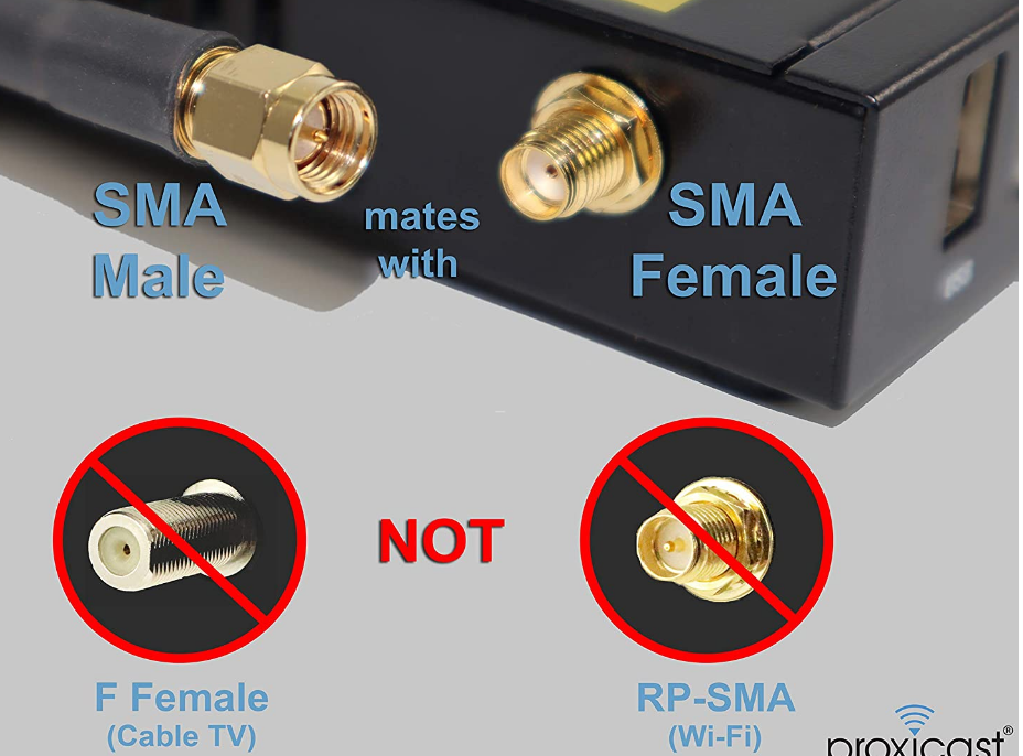 50 ft Low-Loss Coax Extension Cable 50 Ohm - SMA Male to SMA Female - Antenna... - Fresh Stock Dated December 2025