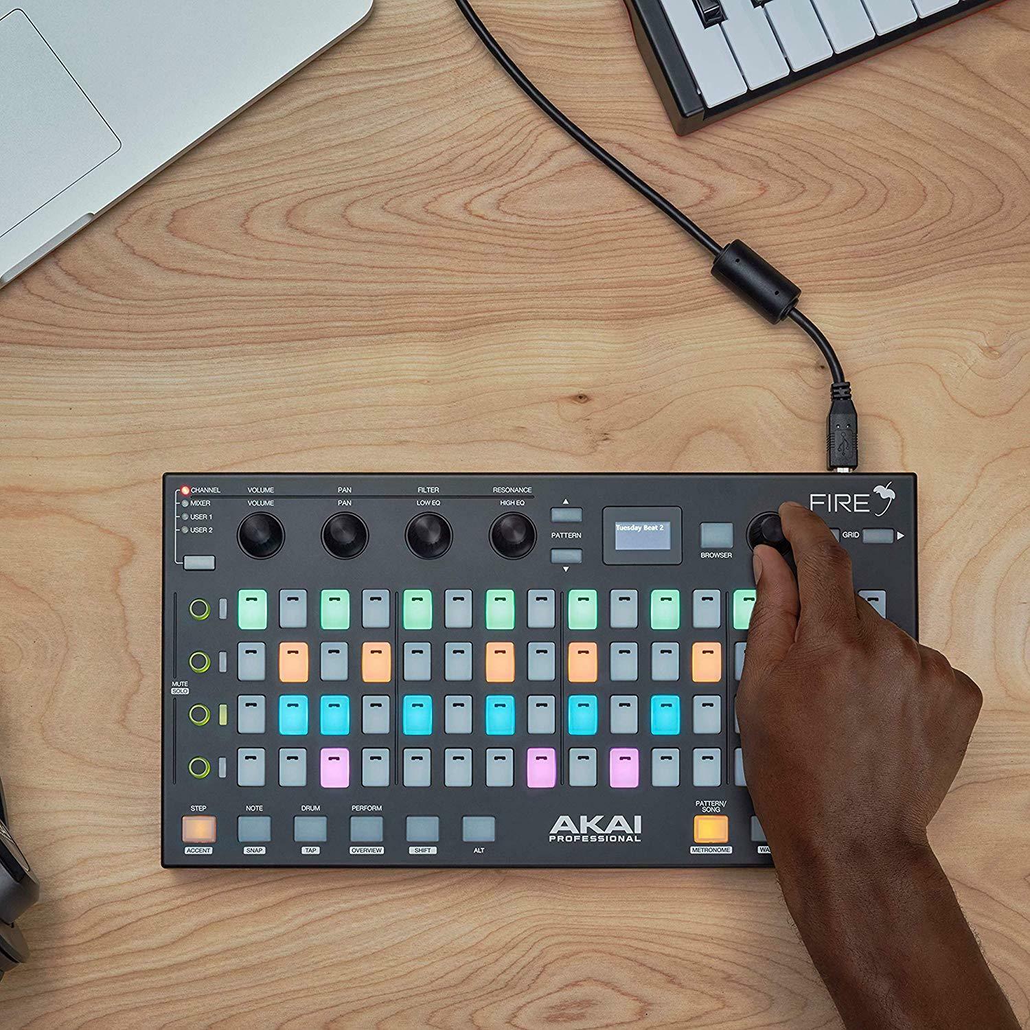 Akai Professional Fire FL Studio Controller + Gator Bag + 4 Port USB Hub & More - Fresh Stock Dated February 2026