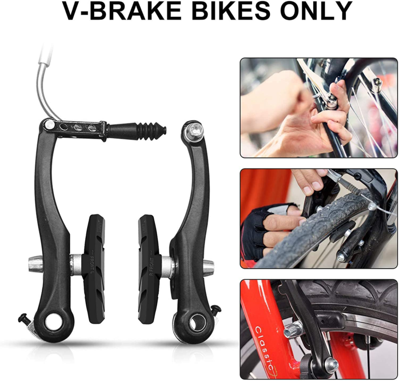 Alritz Bike Brake Pads Set, 3 Pairs Road Mountain Bicycle V-Brake Blocks Shoes w - Fresh Stock Dated February 2026