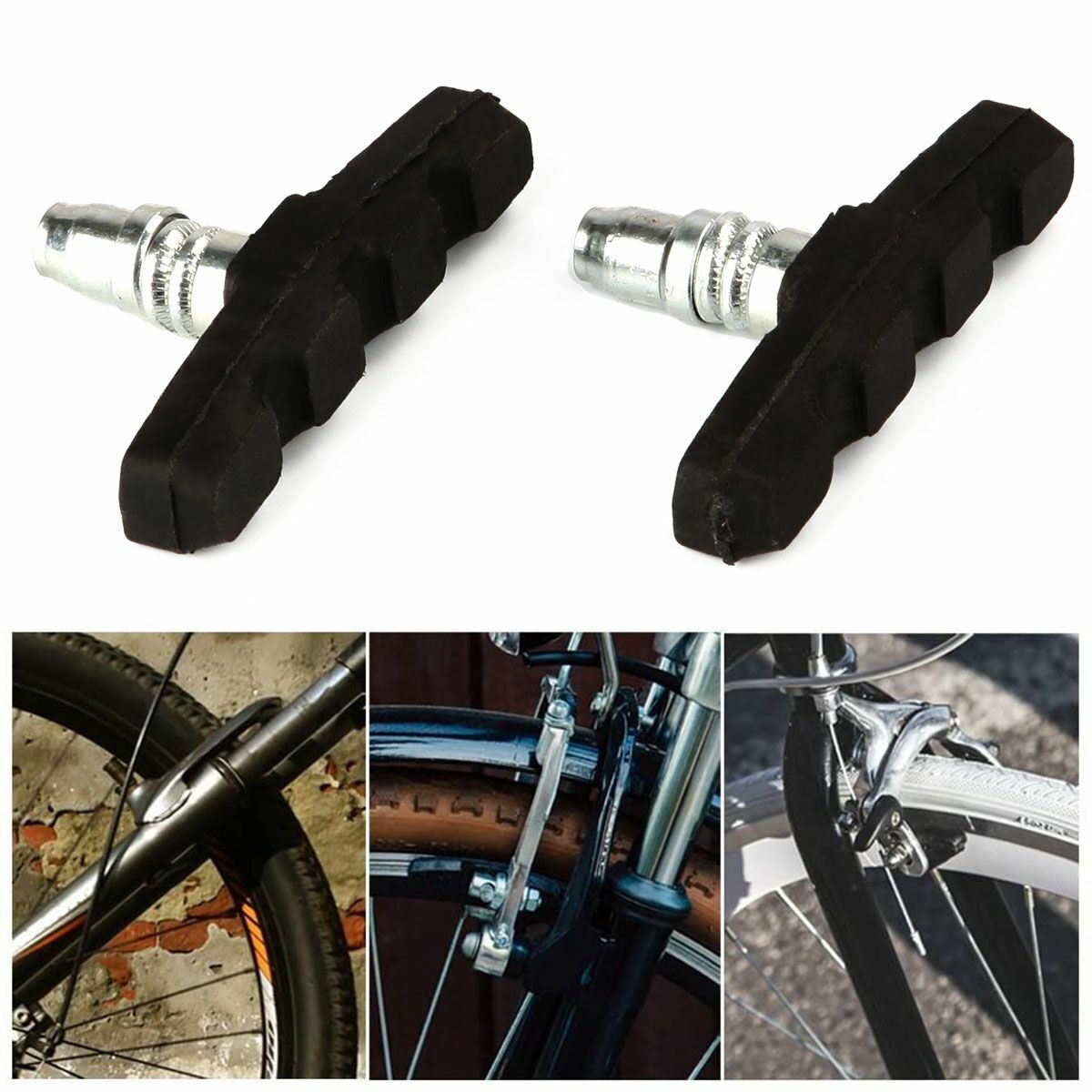 2/4/6Pcs Mountain Bike BMX Cycling V Brake Blocks Bicycle Break Pad Shoes Hold - Fresh Stock Dated February 2026