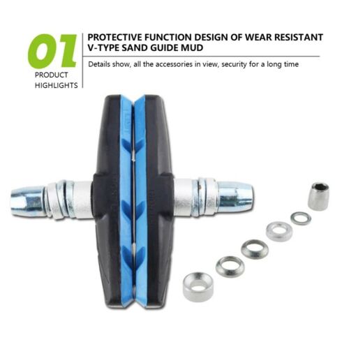 2PCS Bicycle Brake Pads Bike V Brake Holder Pads Shoes Blocks Friction Rim Brake - Fresh Stock Dated February 2026