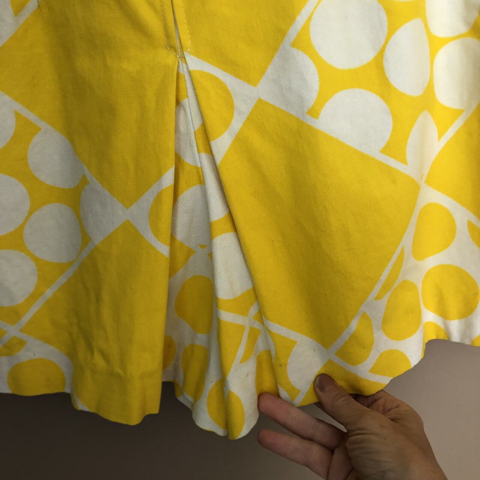 VTG 60s Seaton Hall MOD Geometric Op Art Print Skort Shorts Mini Skirt XXS/XS - Fresh Stock Dated March 2026