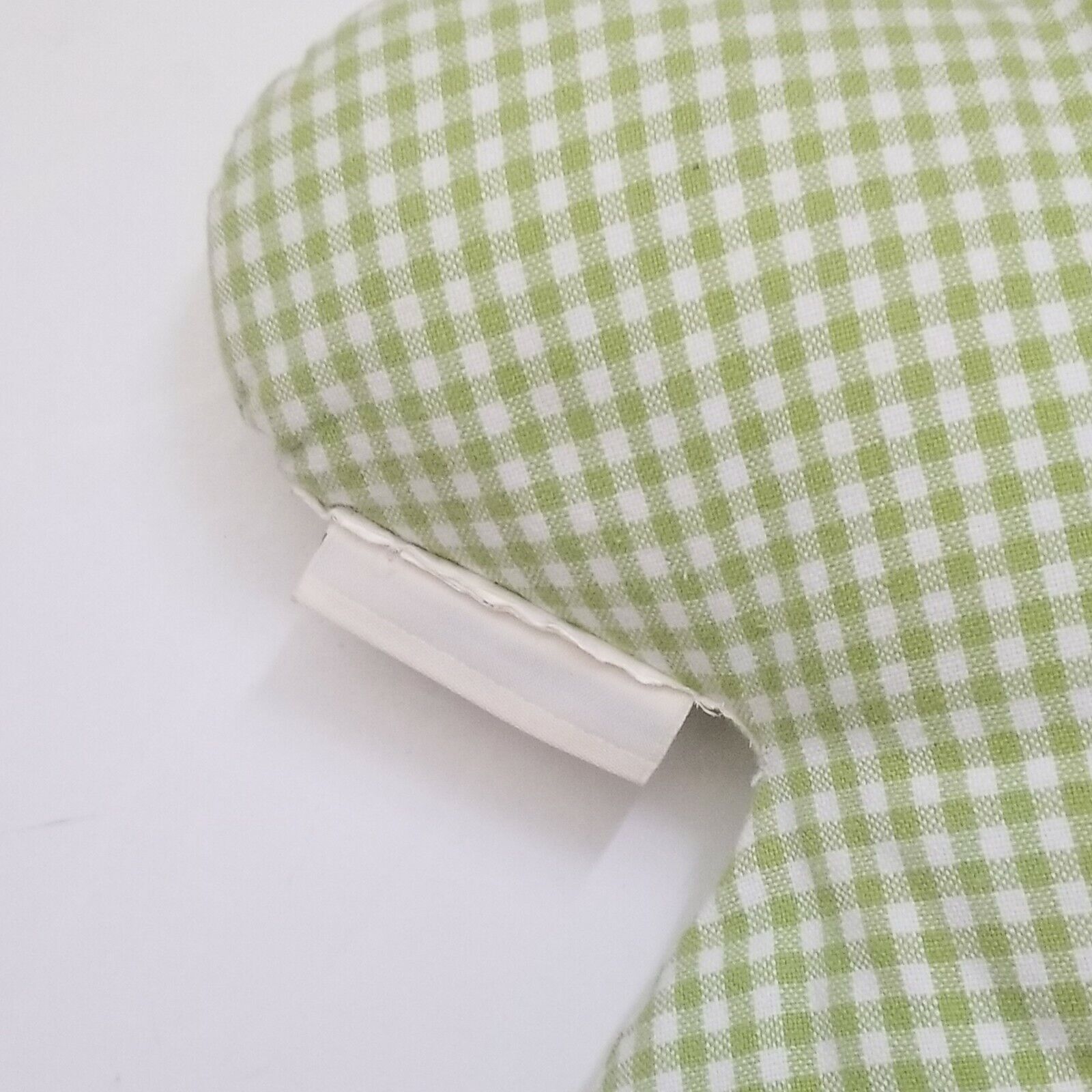 Pottery Barn Kids Discontinued Green Gingham Flower Throw Pillow - Fresh Stock Dated February 2026