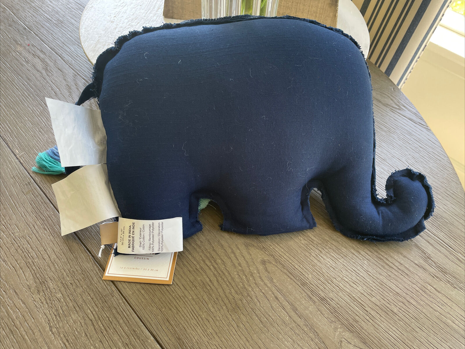 Pottery Barn Teen Majestic Elephant Pillow - Navy/pink NWT😁 - Fresh Stock Dated January 2026