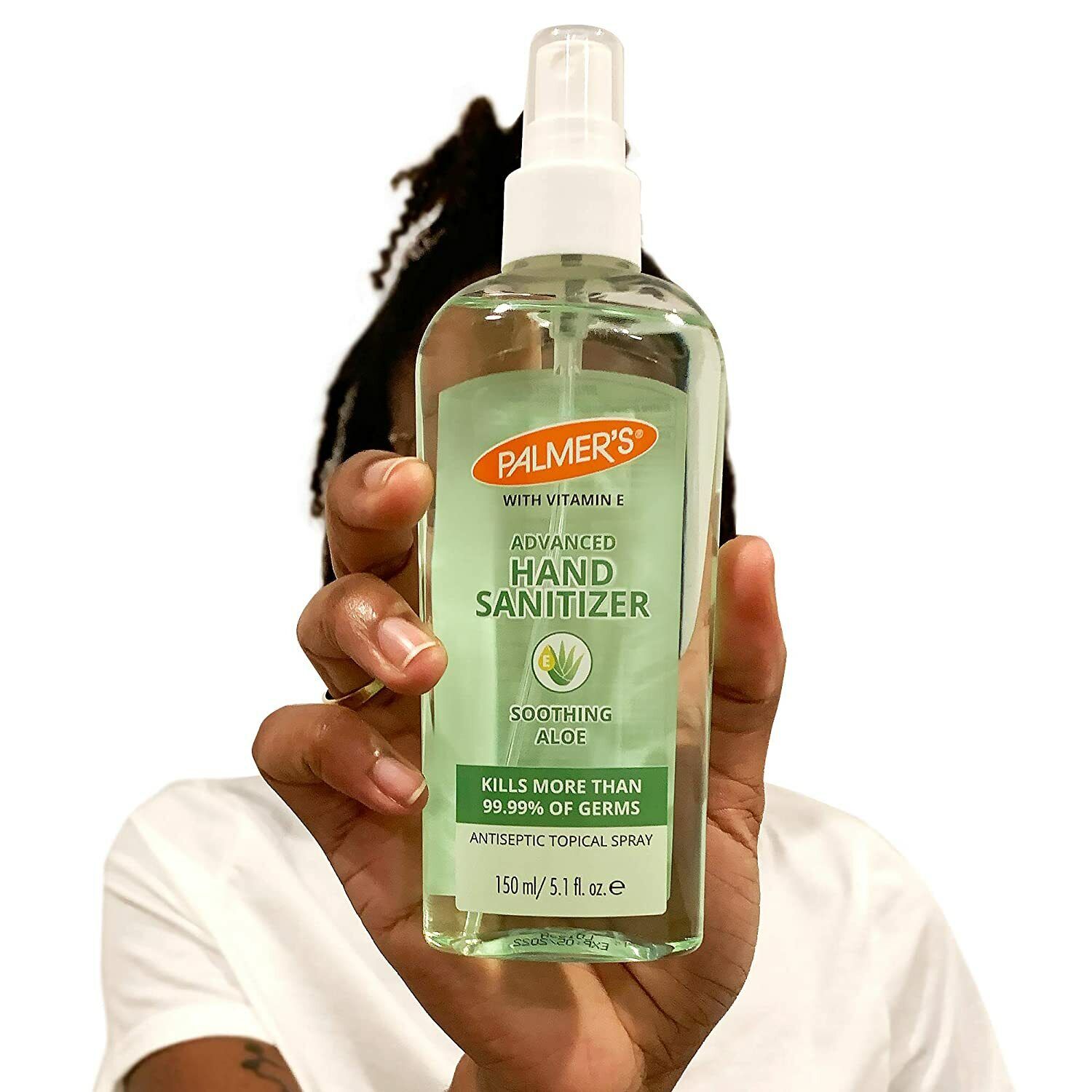 Palmer's Advanced Hand Sanitizer Spray With Soothing Aloe, 5.1 Fl Oz, 6 Count - Fresh Stock Dated February 2026