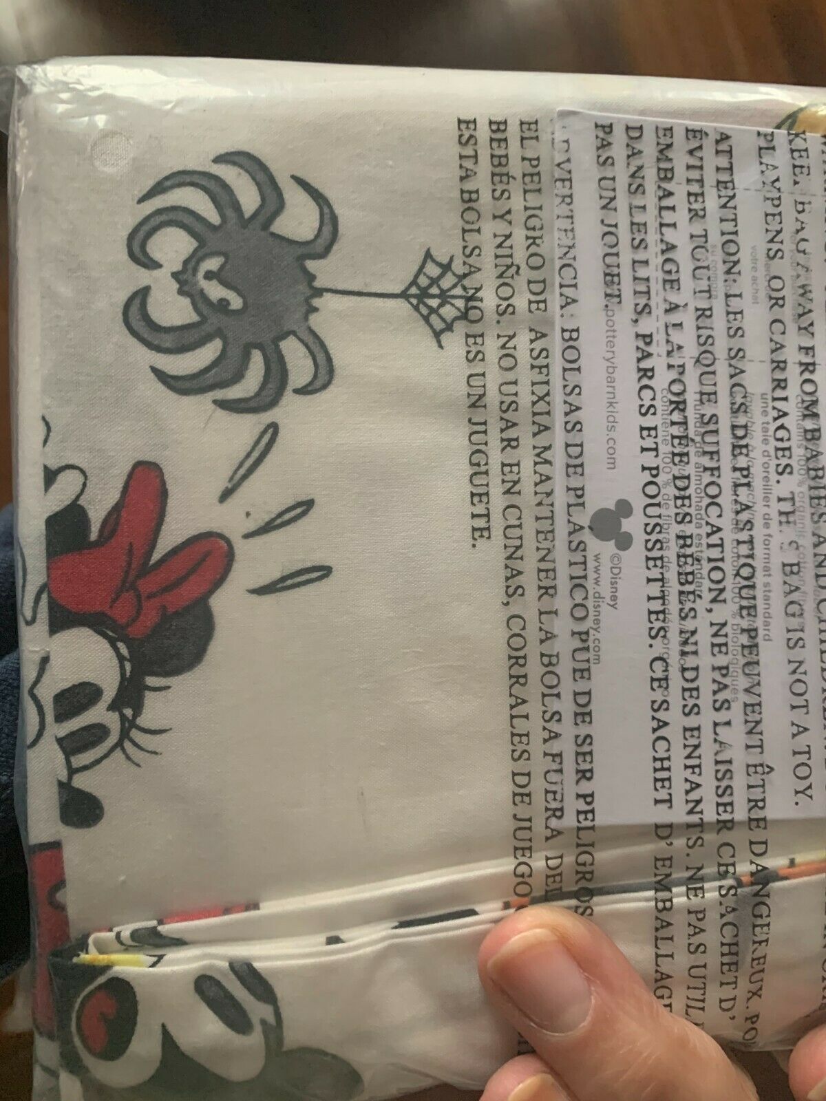 Pottery Barn Mickey Mouse PILLOW case cover holiday Halloween Minnie disney gift - Fresh Stock Dated December 2025