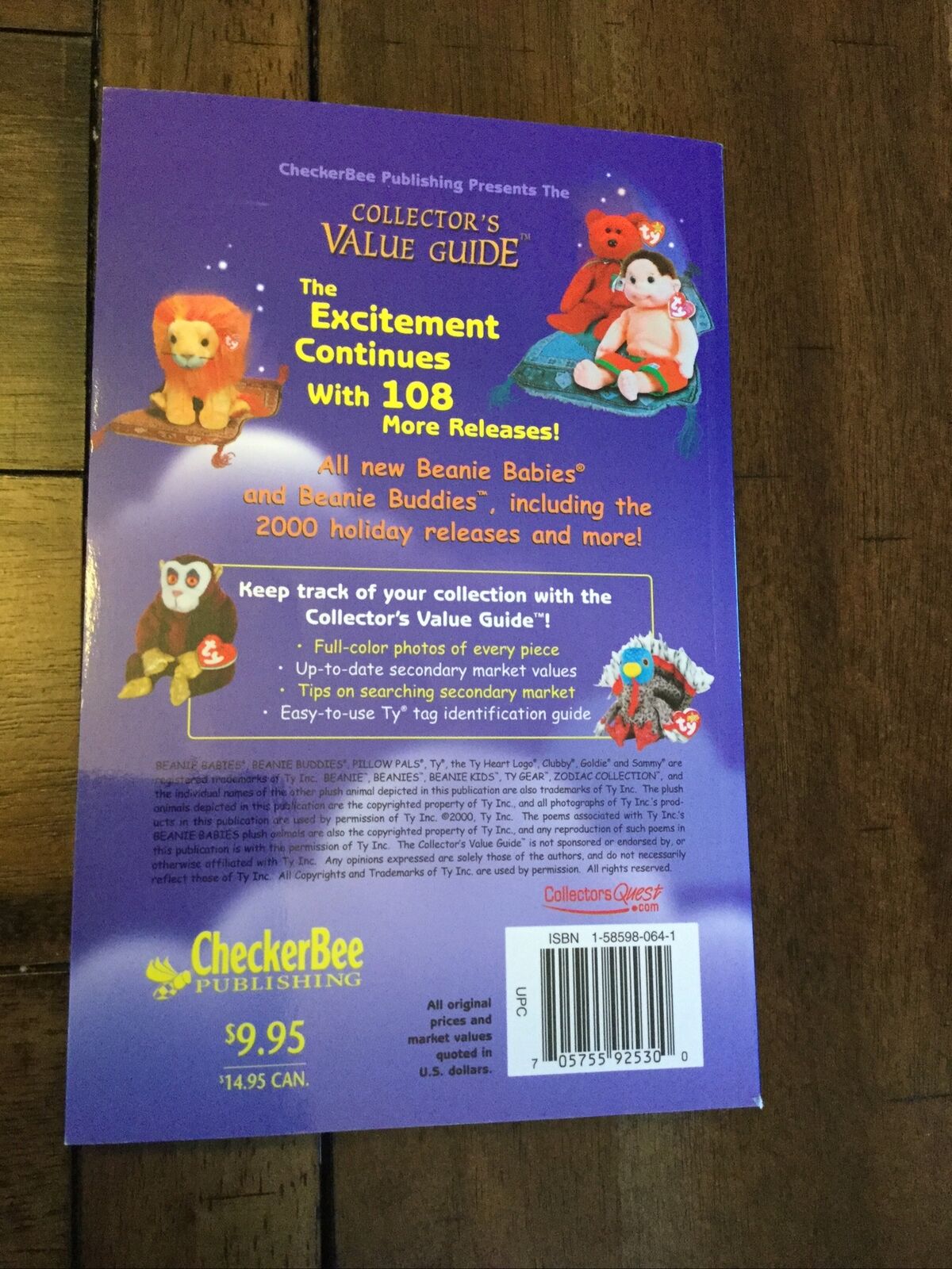 Ty Beanie Babies Collector's Value Guide Winter 2001 Handbook and Price Guide - Fresh Stock Dated December 2025