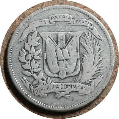 elf Dominican Republic 25 Centavos 1961  Silver - Fresh Stock Dated December 2025
