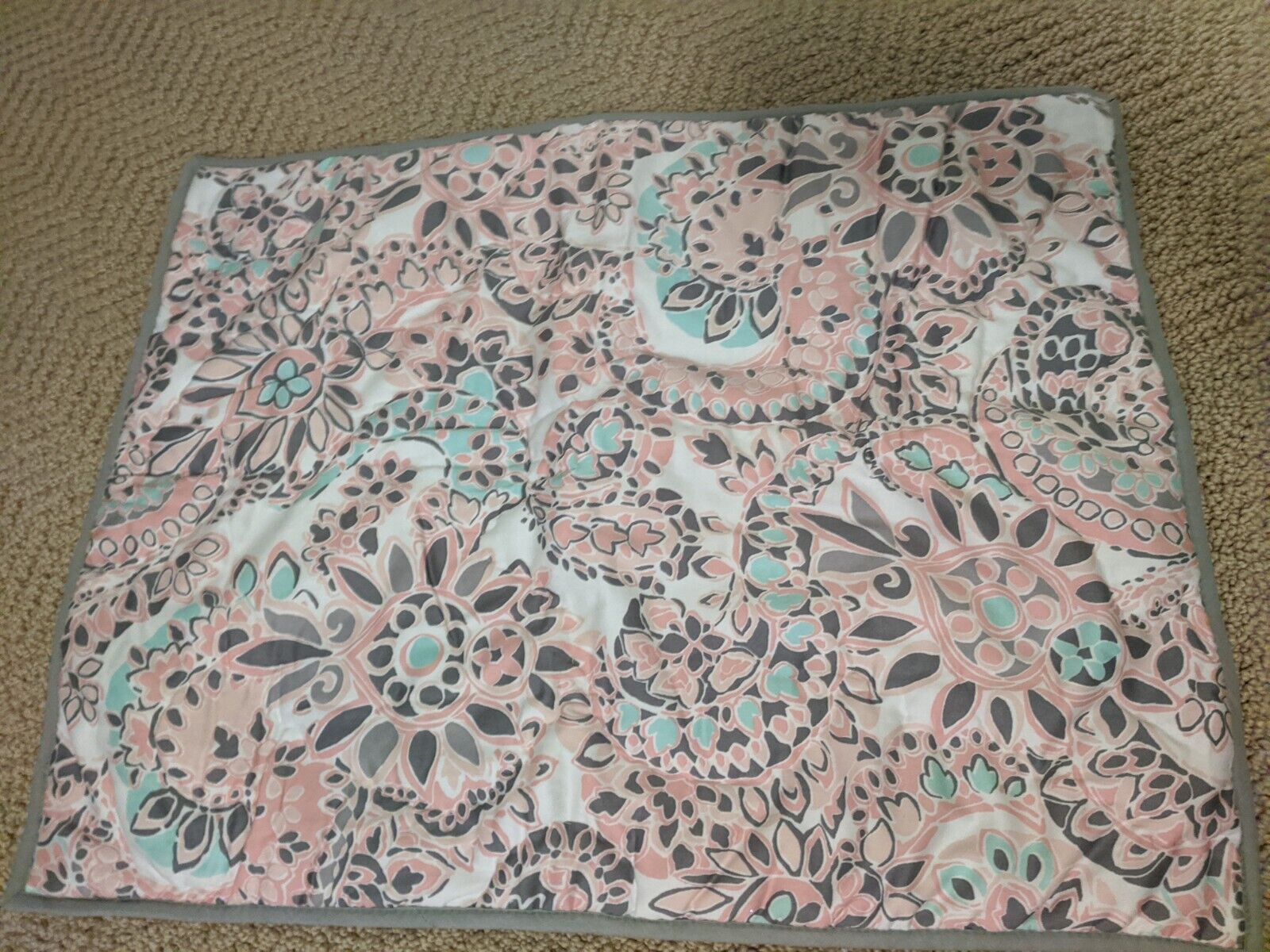 Pottery Barn Teen Perfectly Paisley Standard Sham Pink & Gray. Girls Teen - Fresh Stock Dated February 2026