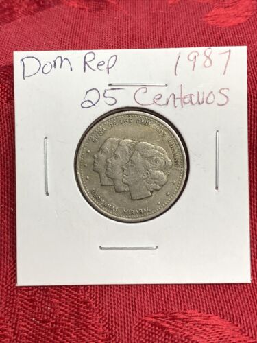 1987~~Dominican Republic 25 Centavos Coin - Fresh Stock Dated February 2026