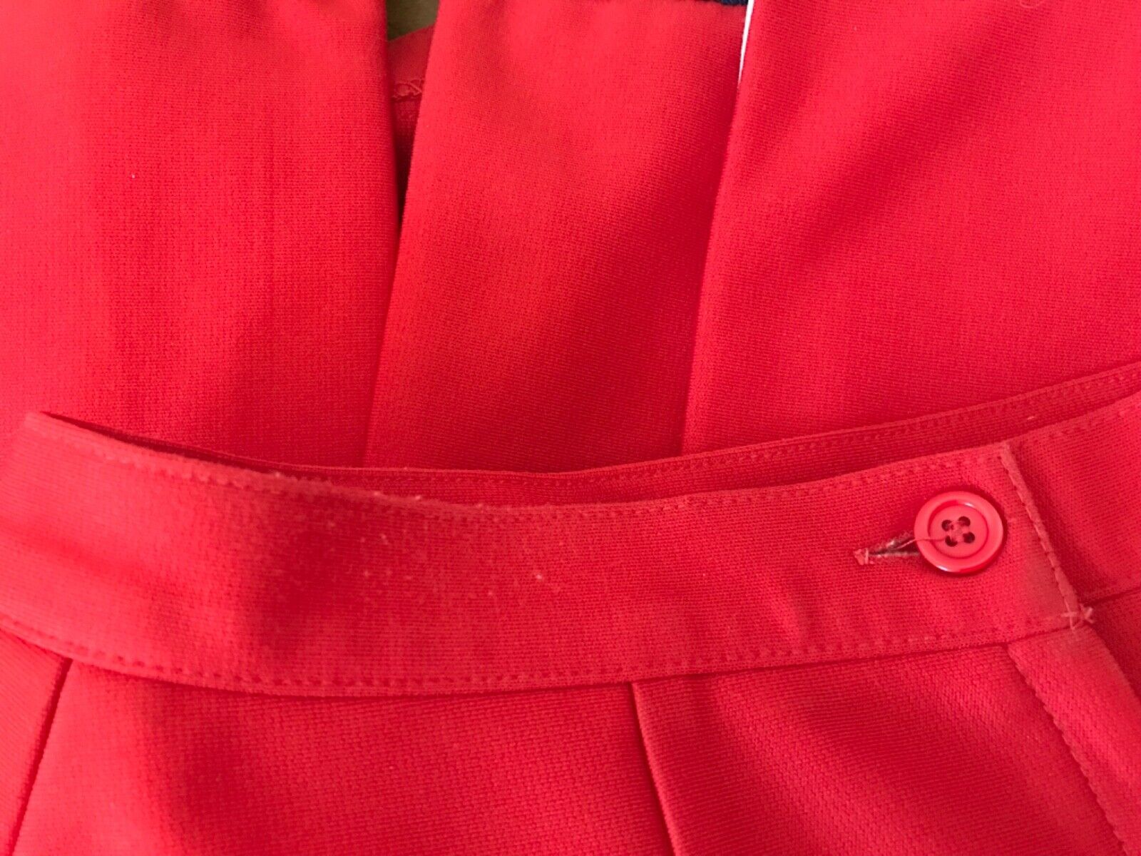 Vintage 80’s Cheerleading Skirt VARSITY SPIRIT FASHIONS Red Navy White Size 7 - Fresh Stock Dated March 2026