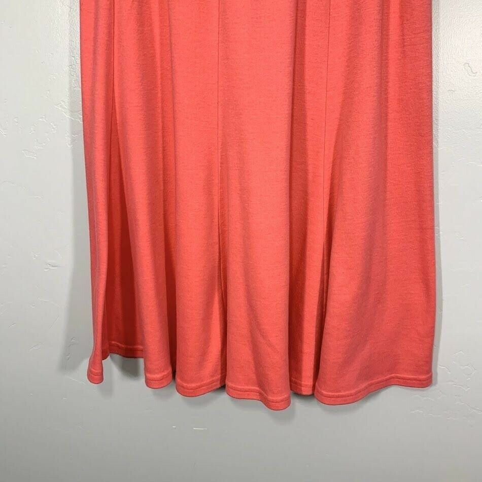 Vintage 90's Peach Pink Mermaid Style Comfy High Waisted Midi Skirt Women's M - Fresh Stock Dated February 2026