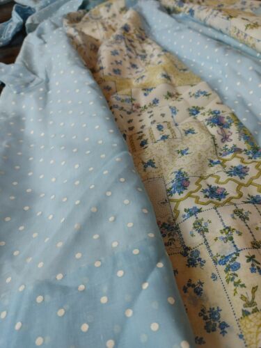 Vintage 70s boho hippie Chessa Davis Dotted Floral Maxi Skirt and Shirt Size Med - Fresh Stock Dated December 2025