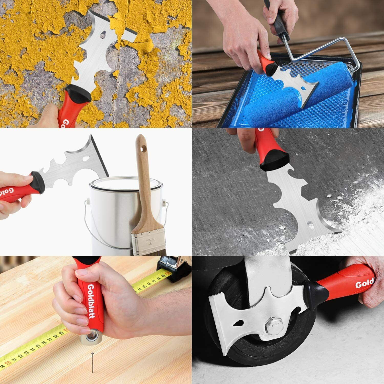 Drywall Taping-Putty Knife Set Premium (3, 4, 6, 8, 12