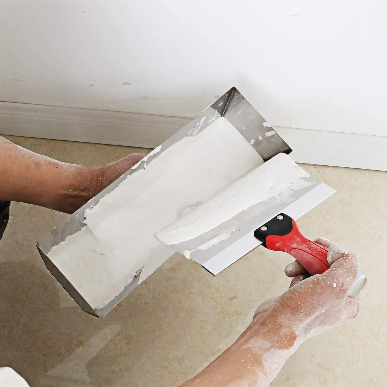 Drywall Taping-Putty Knife Set Premium (3, 4, 6, 8, 12