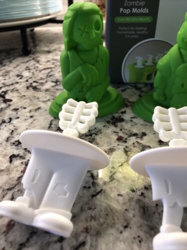Tovolo zombie Ice pop mold set of 4 homemade Popsicles￼ Halloween Zombie Party - Fresh Stock Dated February 2026