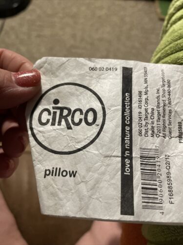 Circo OWL Decorative Throw Pillow Pink Plush PINK GREEN Orange Bird - Fresh Stock Dated December 2025