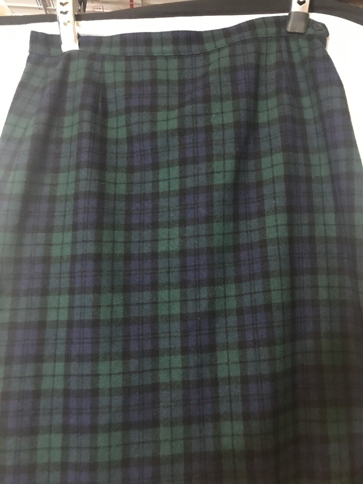 vintage PENDLETON AUTHENTIC BLACK WATCH TARTAN vintage WOOL SKIRT - Fresh Stock Dated December 2025