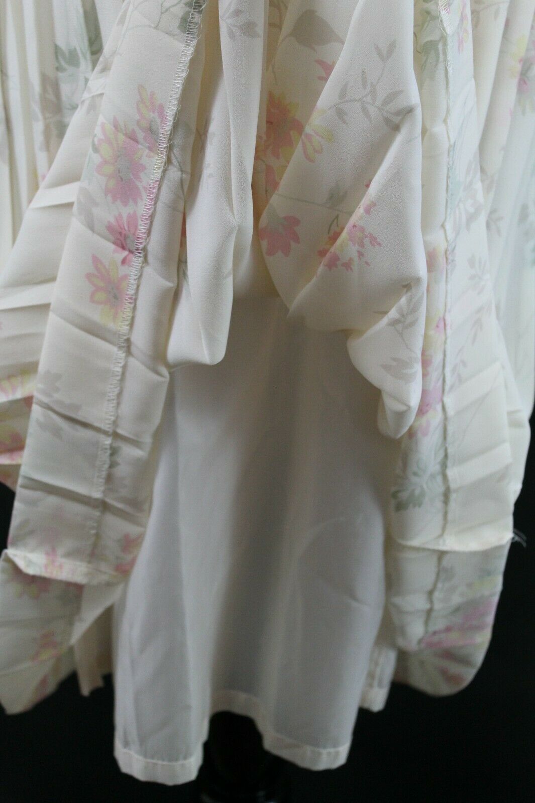 Vintage Leslie Fay Pleated Floral Skirt NOS w/ Tags Never Worn Sz 10 - Fresh Stock Dated February 2026