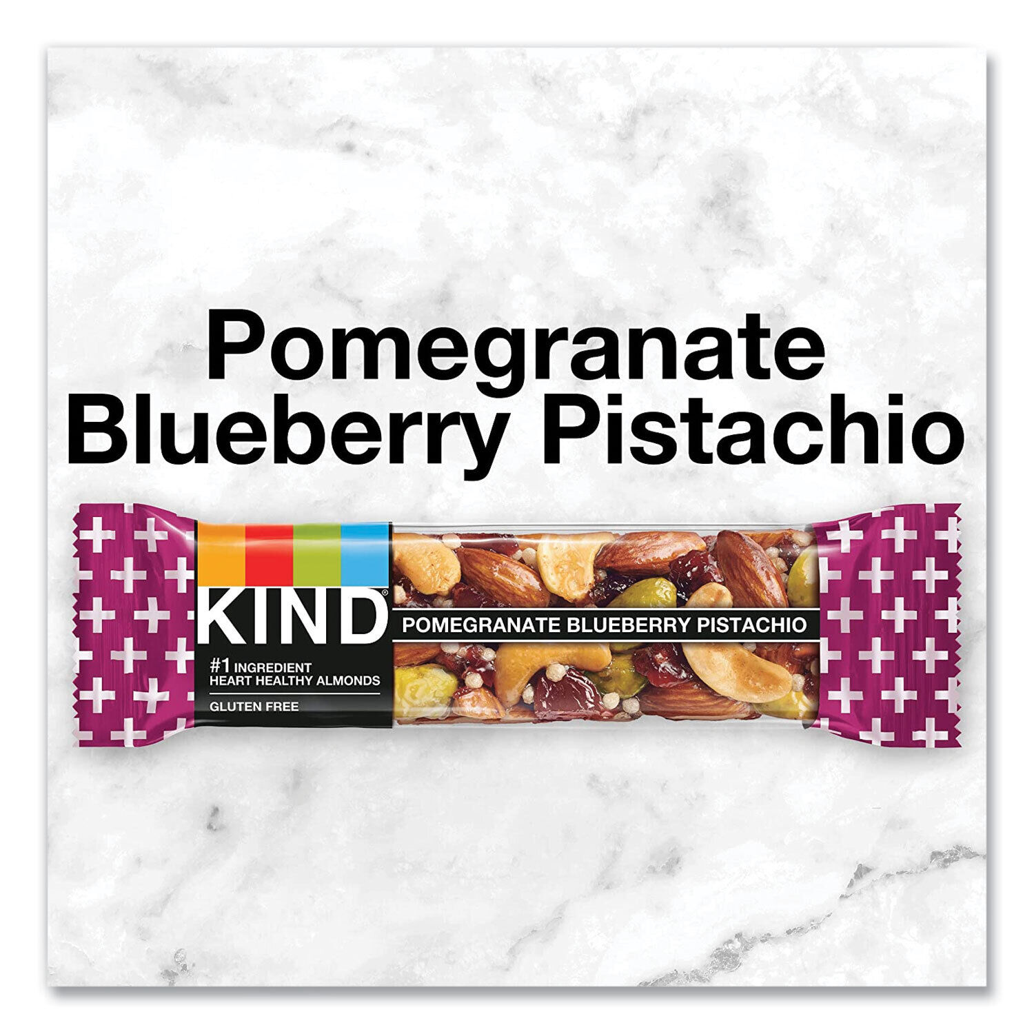 Plus Nutrition Boost Bar, Pom. Blueberry Pistachio/Antioxidants, 1.4 oz, 12/Box - Fresh Stock Dated February 2026