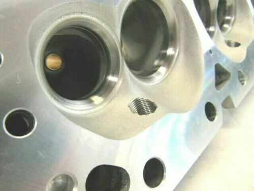 SBC Chevy 350 400 Aluminum Bare Cylinder Heads 205cc/64cc Angle Plug 1 pair-3002 - Fresh Stock Dated February 2026