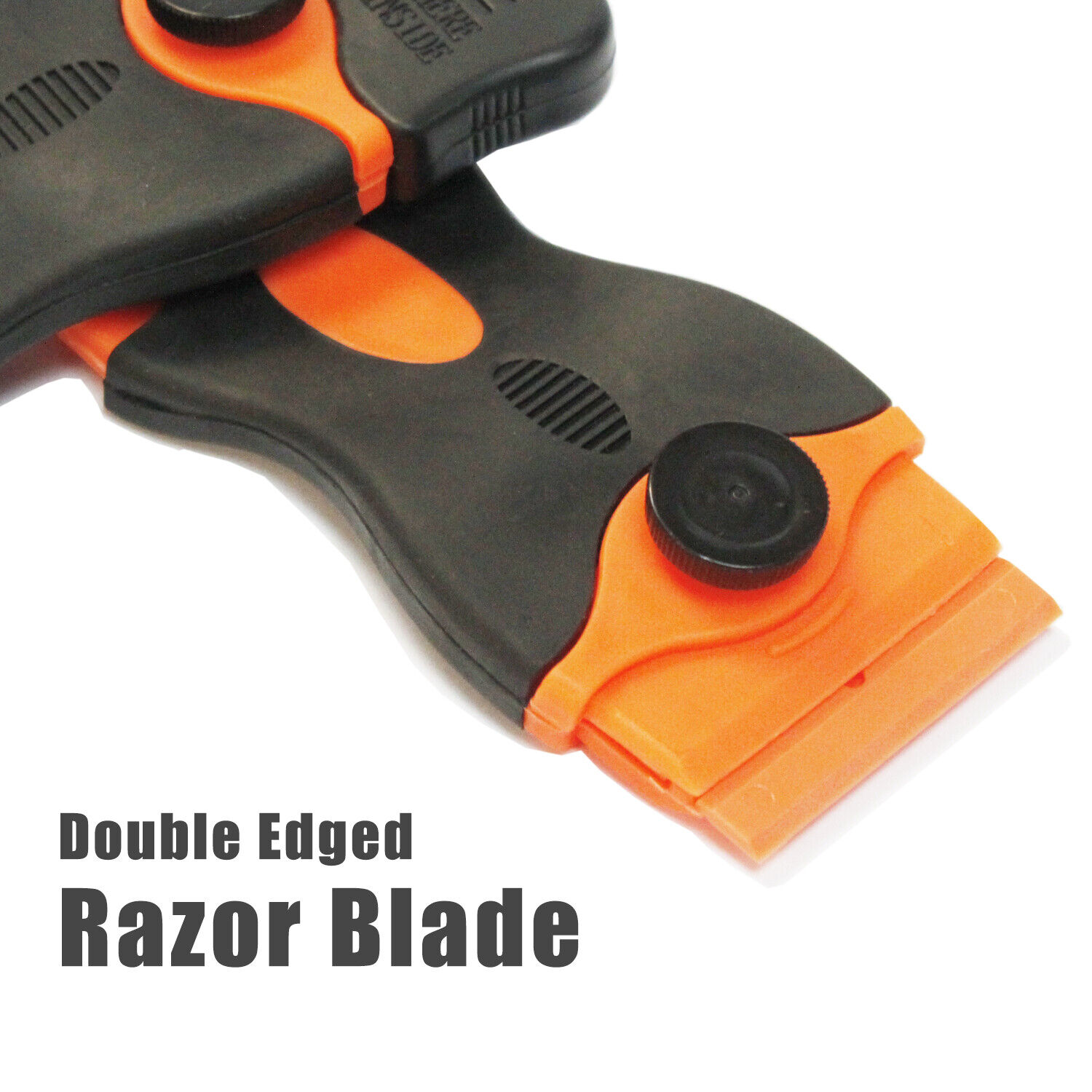 100 Pcs Plastic Razor Blades + 2 Razor Scraper Double Edged Sticker Removal Tool - Fresh Stock Dated February 2026