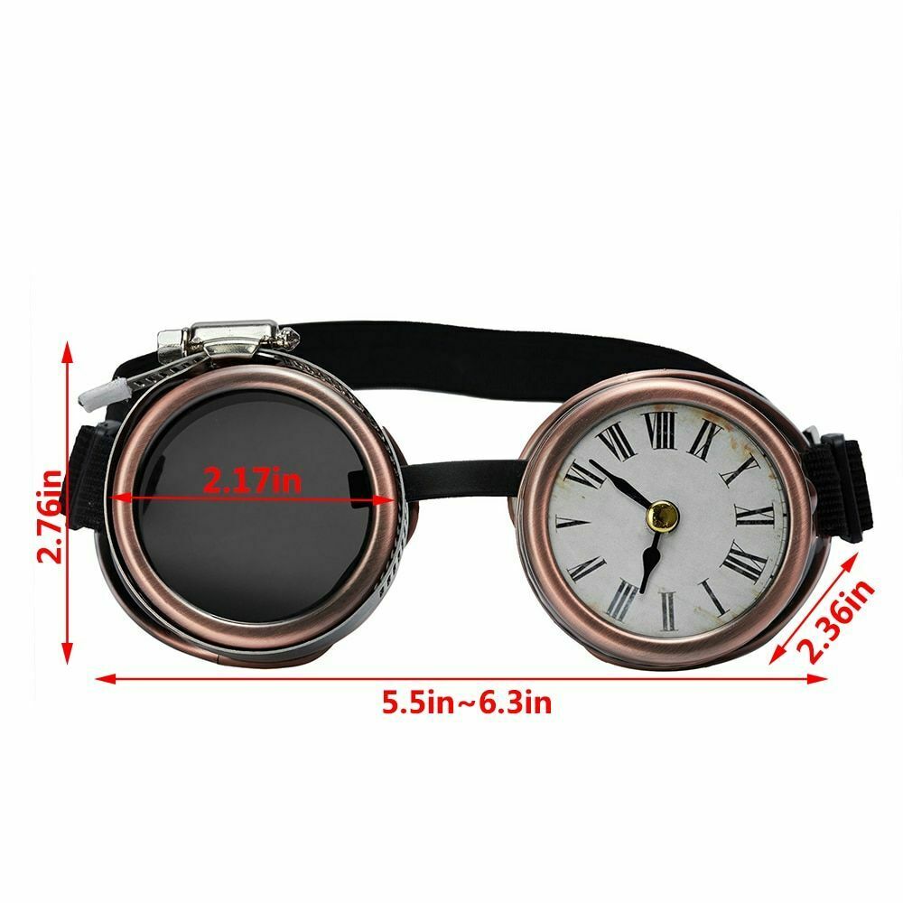 Steampunk Goggles Festivals Rave Glasses 5.5~6.3