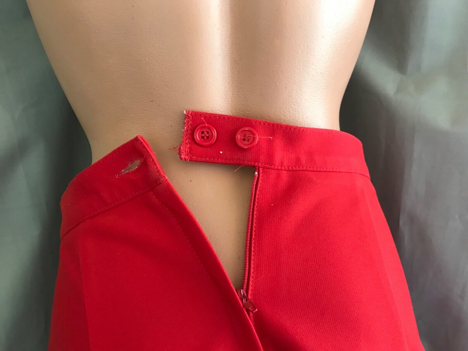 Vintage 80’s Cheerleading Skirt VARSITY SPIRIT FASHIONS Red Navy White Size 7 - Fresh Stock Dated March 2026