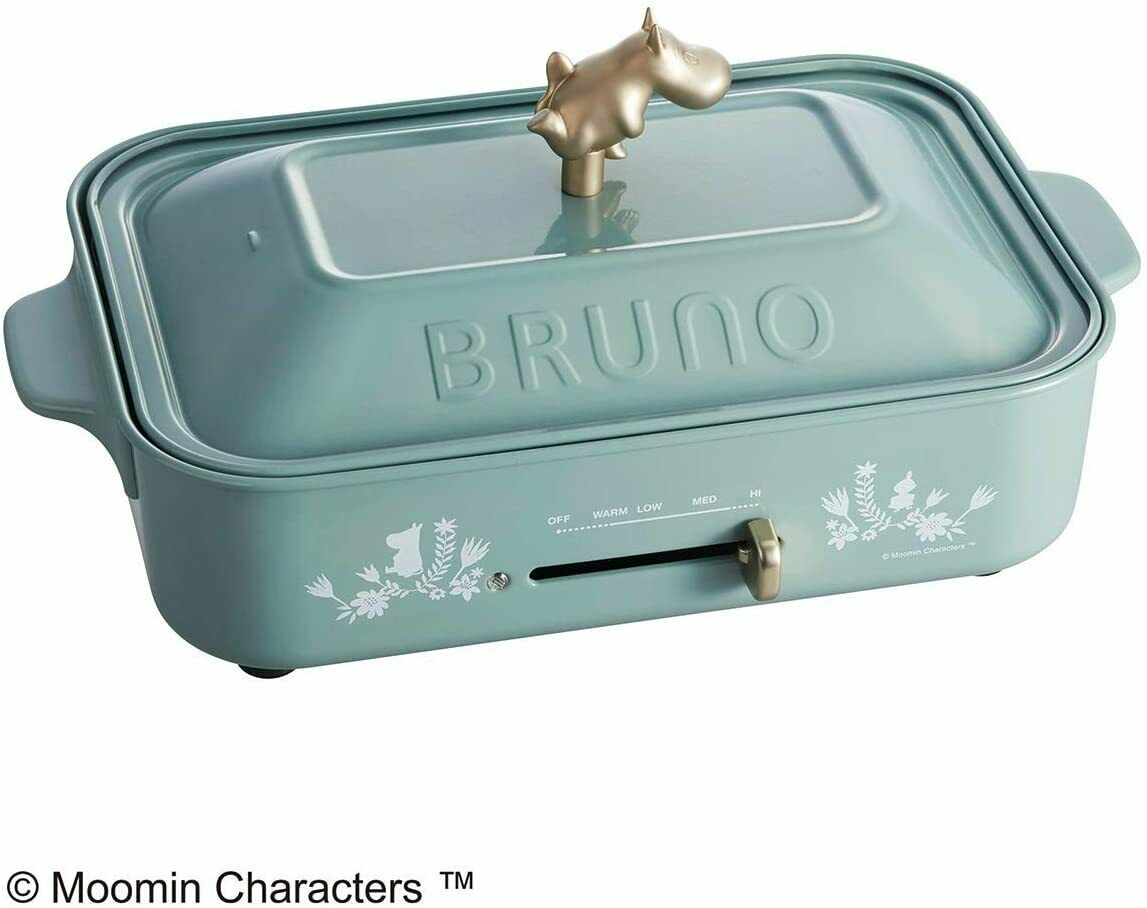 BRUNO BRUNO Compact Hot Plate Moomin + 3 Plates - Fresh Stock Dated February 2026