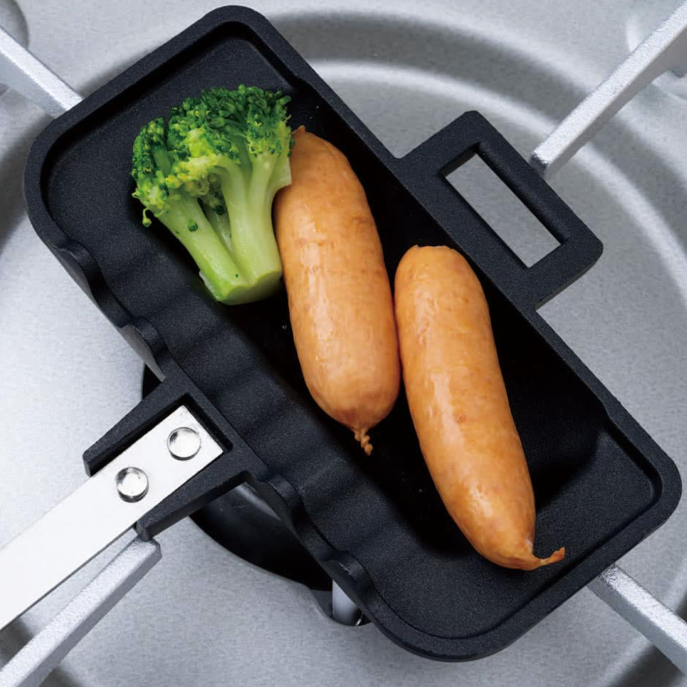 Tsubame Sanjo Kitchen 4W1H Hot Sand Solo Hot Sandwich Maker Black x Silver - Fresh Stock Dated December 2025