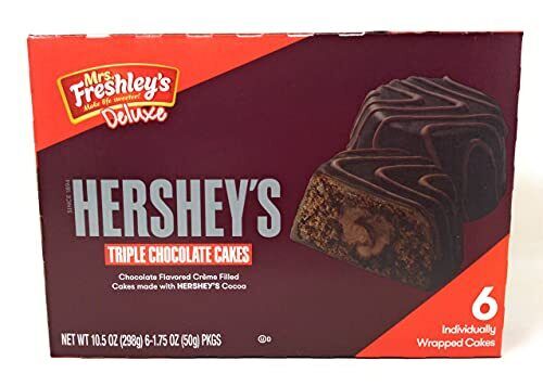 Mrs Freshleys Triple Chocolate Cake, 6 Count (Pack of 8) - Fresh Stock Dated February 2026
