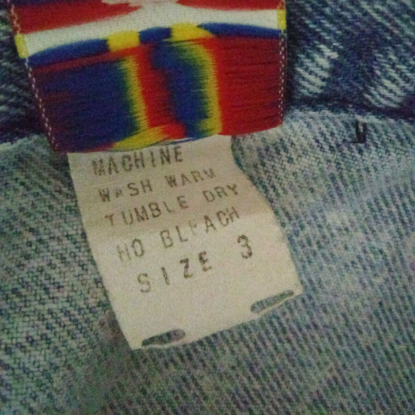 Vintage 80s Acid Washed Denim Jean Mini Skirt High Waist XS 3 - Fresh Stock Dated February 2026