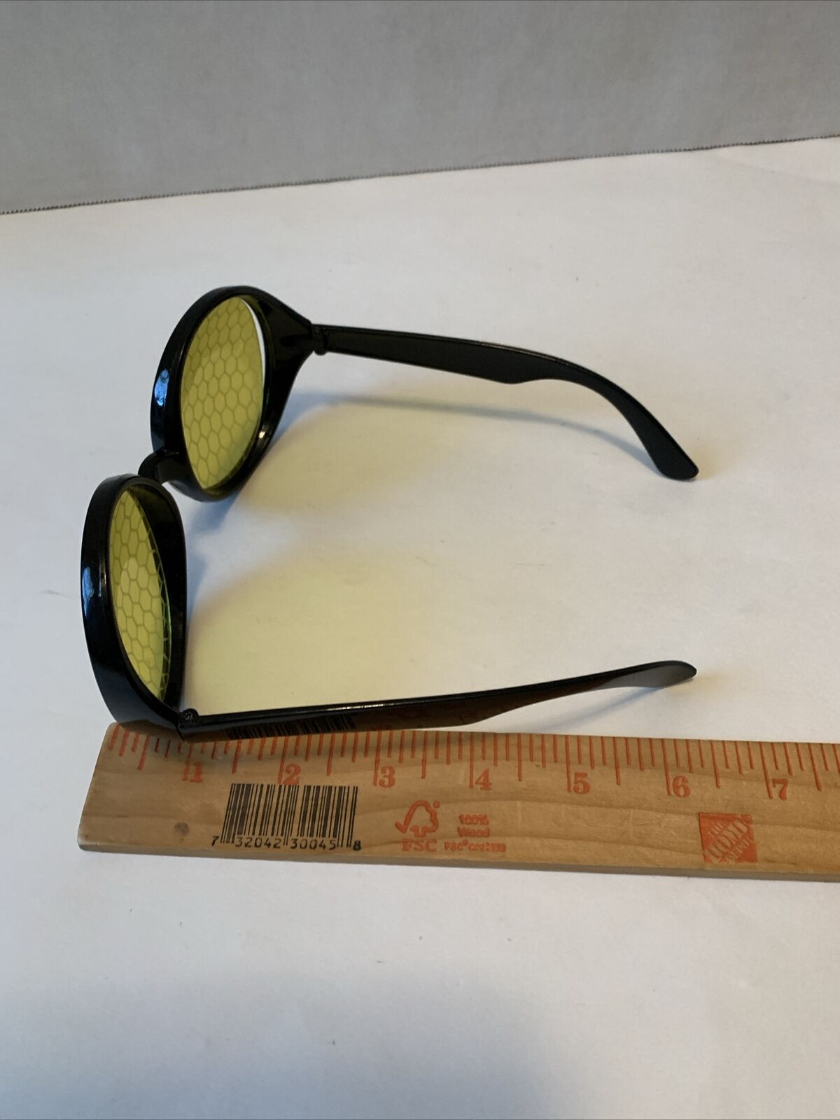 Black Yellow Bug Eye Insect Bumble Bee Fly Glasses Halloween Costume Accessory - Fresh Stock Dated February 2026