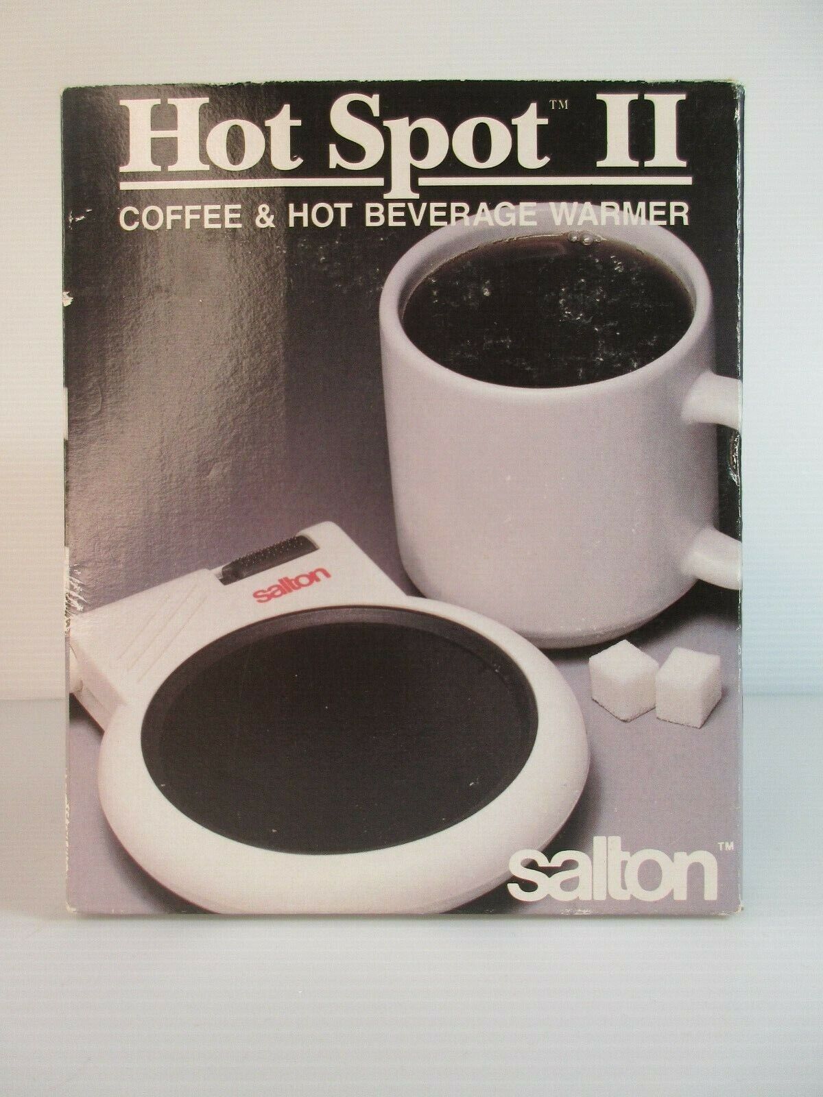 Salton Hot Spot II Coffee Hot Beverage Warmer & Ceramic MUG White NEW in Box - Fresh Stock Dated February 2026
