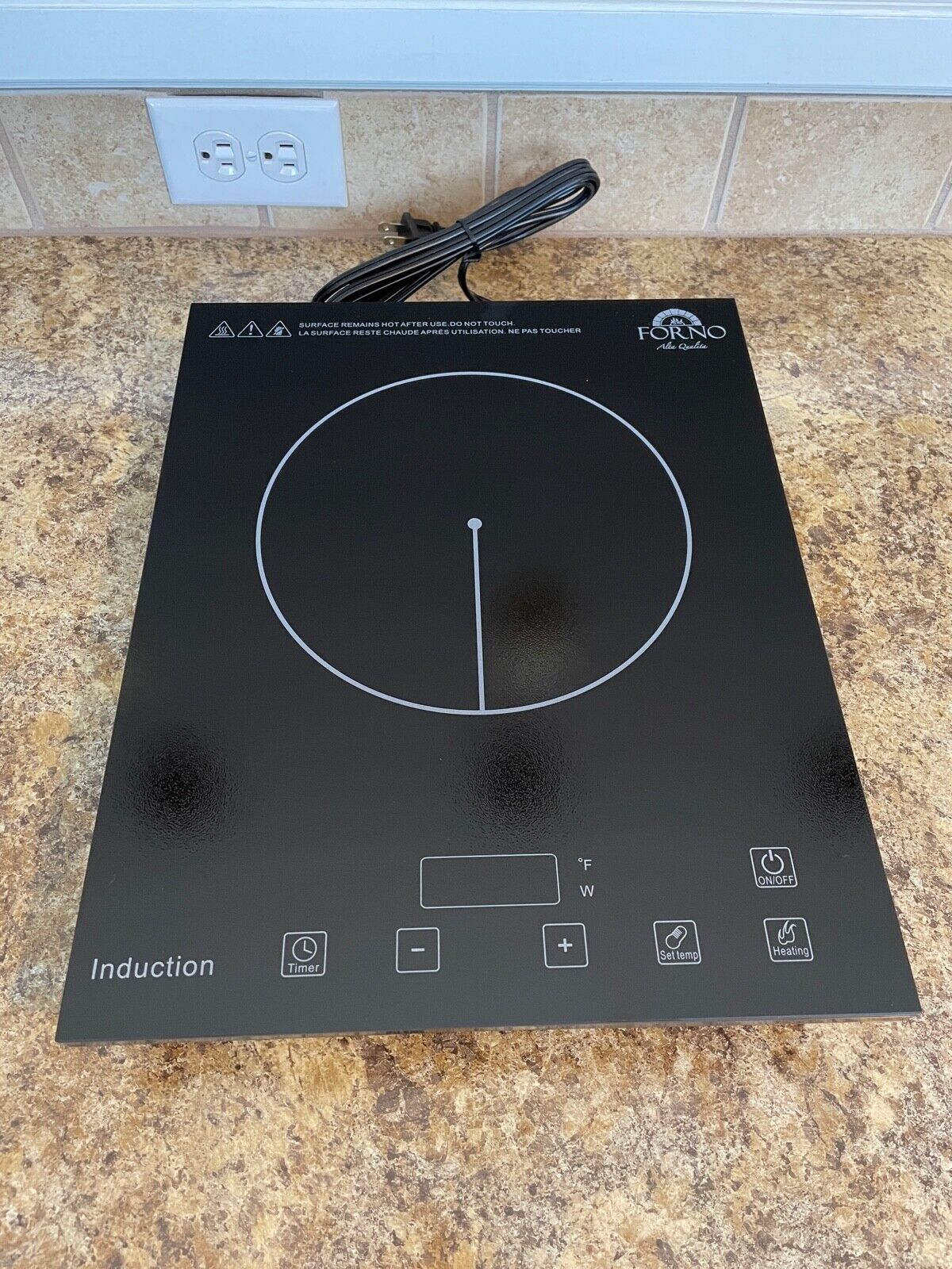 Forno Induction Cooktop -- Portable Countertop Style **Includes 12 inch Pan** - Fresh Stock Dated February 2026