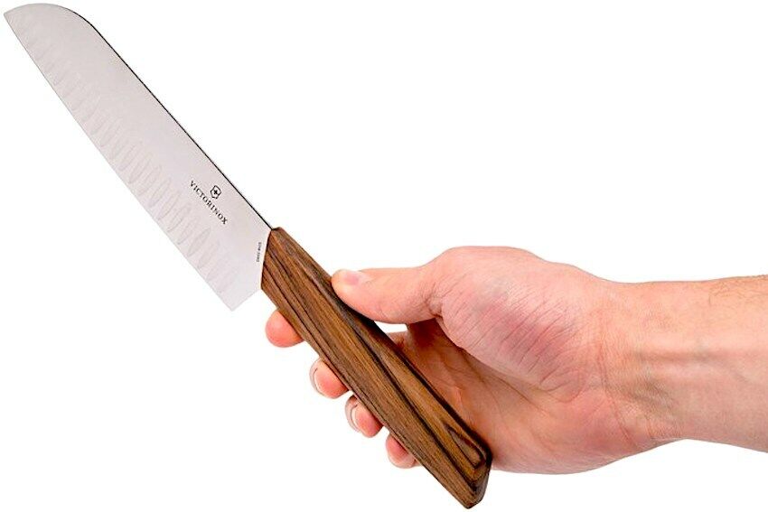 Victorinox Swiss Modern Kitchen Knife Block Set In Stainless & Walnut 6 Pieces - Fresh Stock Dated February 2026