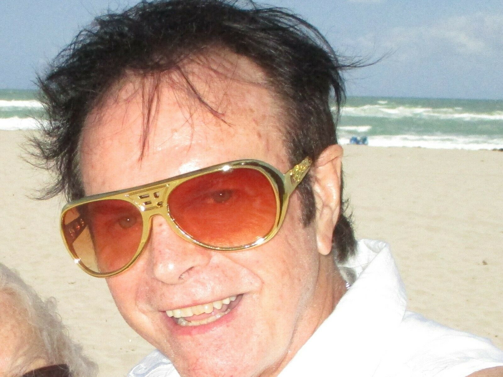 Elvis Presley Gold Sunglasses with Case  E P+ TCB Logo's - Fresh Stock Dated December 2025